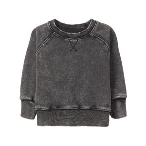 Little Bipsy Acid Wash Crewneck Black